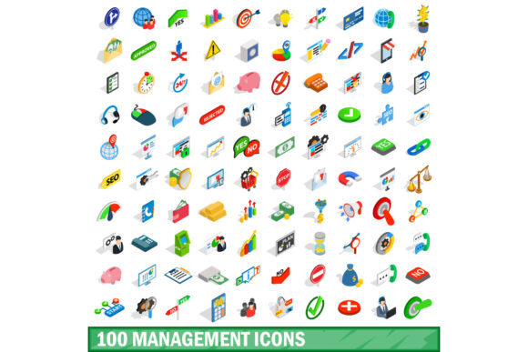 100 Management Icons Set: Elevating Your Visual Communication