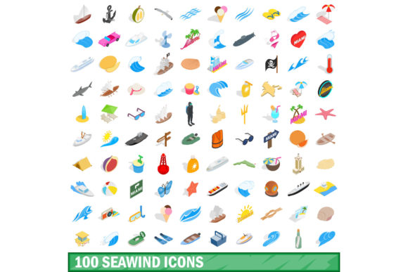 100 Seawind Icons Set for Modern Design