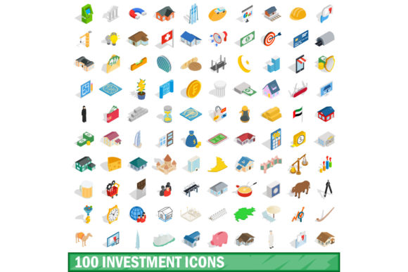The Ultimate 100 Investment Icons Set: Elevating Your Financial Visuals