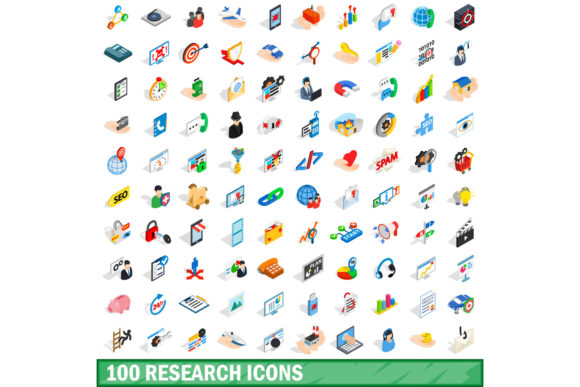 Unlocking Visual Clarity: The Ultimate Guide to the 100 Research Icons Set in Isometric 3D Style