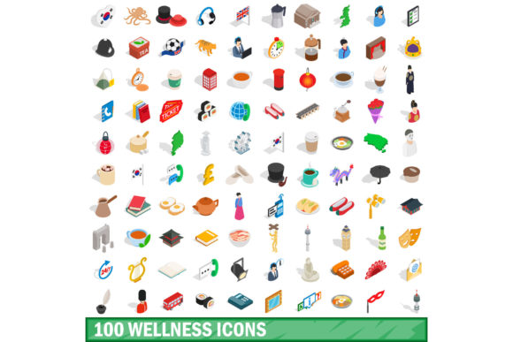 Unlocking Visual Potential with the 100 Wellness Icons Set